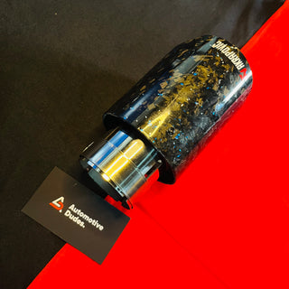 Akrapovic Exhaust Tip | Akra Blue Forged Carbon Single Tip