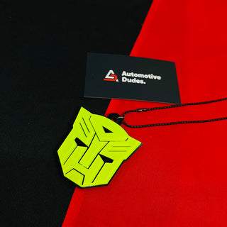 Fluorescent Green Car Mirror Hanging