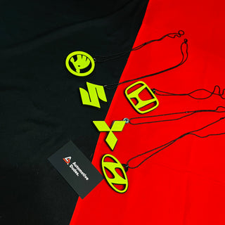 Fluorescent Green Car Mirror Hanging