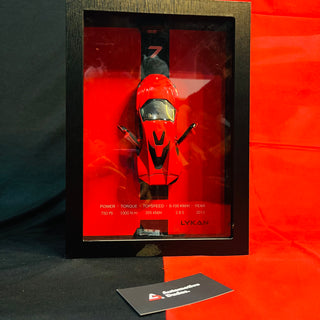 3D Car Frame Wall Art | Wooden Frame with Removable Die-Cast Cars