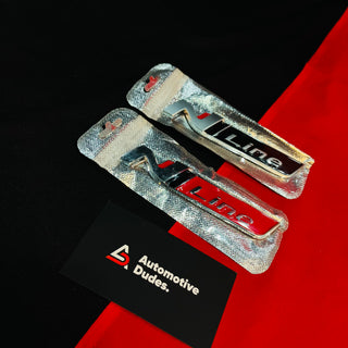 N Line Metal Emblem Badge | Universal Aftermarket Monogram Sticker