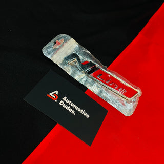 N Line Metal Emblem Badge | Universal Aftermarket Monogram Sticker