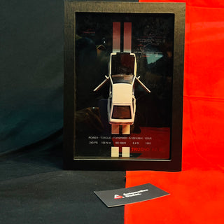 3D Car Frame Wall Art | Wooden Frame with Removable Die-Cast Cars