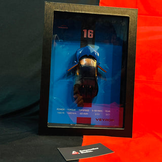 3D Car Frame Wall Art | Wooden Frame with Removable Die-Cast Cars