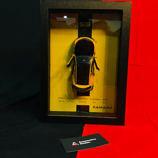 3D Car Frame Wall Art | Wooden Frame with Removable Die-Cast Cars