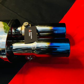 Remus Dual Tip Valvetronic Exhaust | Burnt Carbon Titanium Tips