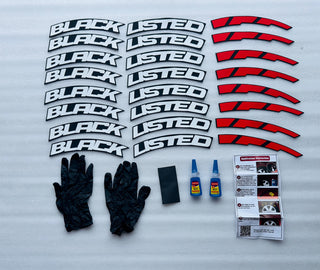 Tyre Stickers for car with kit (Set of 8)