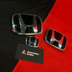 Honda JDM Type-R Red Emblem (Set of 3) | Honda H Replacement Logos
