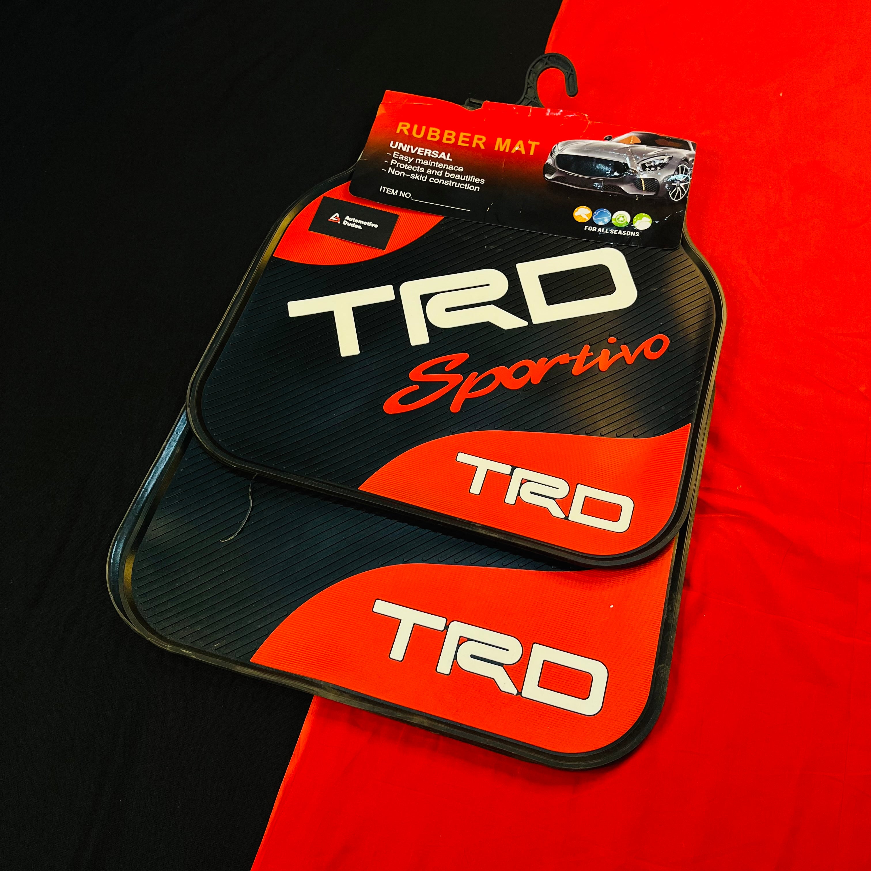 Printed Floor Mats (Set Of 4)