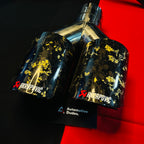 Akrapovic Dual Tip | Akra Golden Forged Carbon Dual Exhaust TipFit