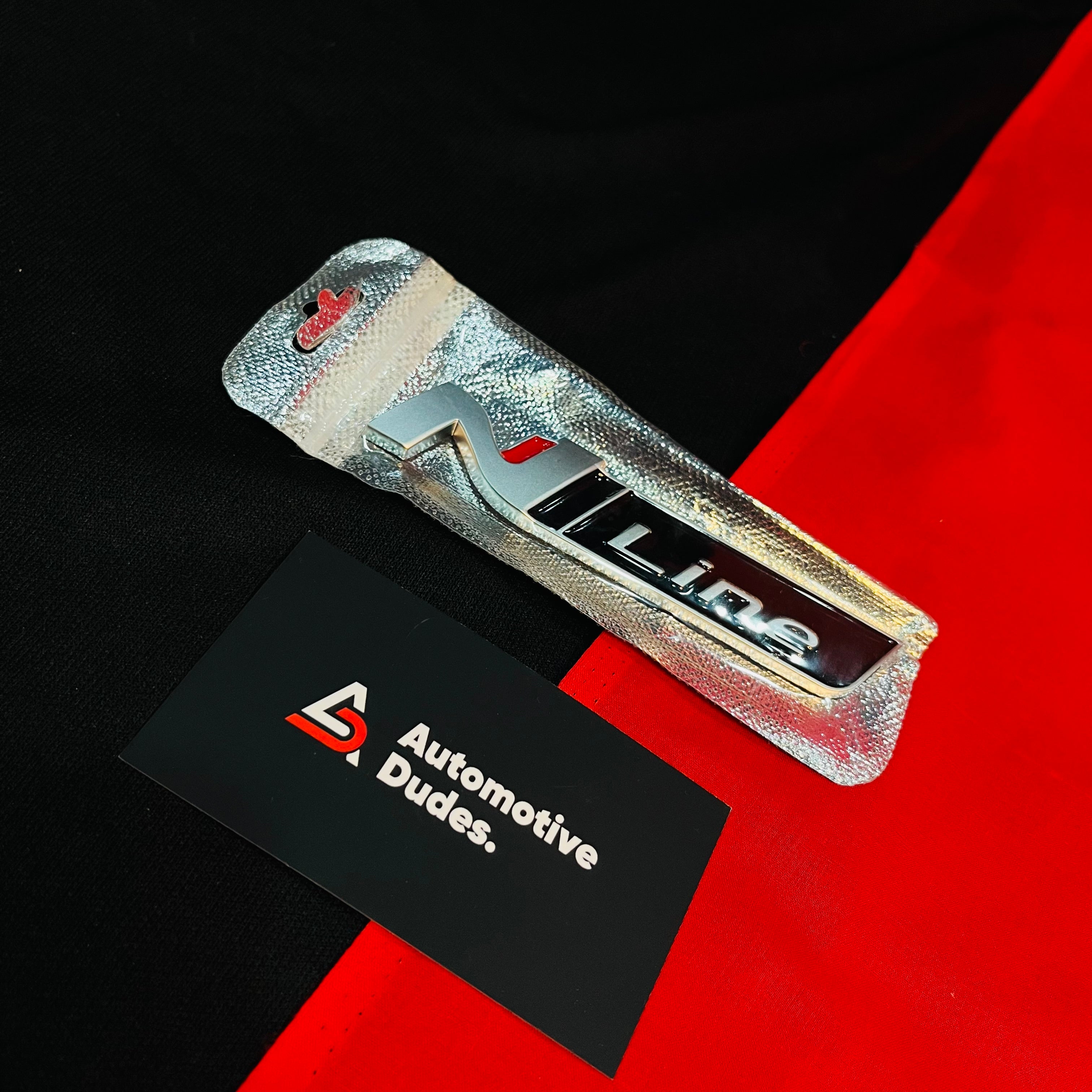 N Line Metal Emblem Badge | Universal Aftermarket Monogram Sticker