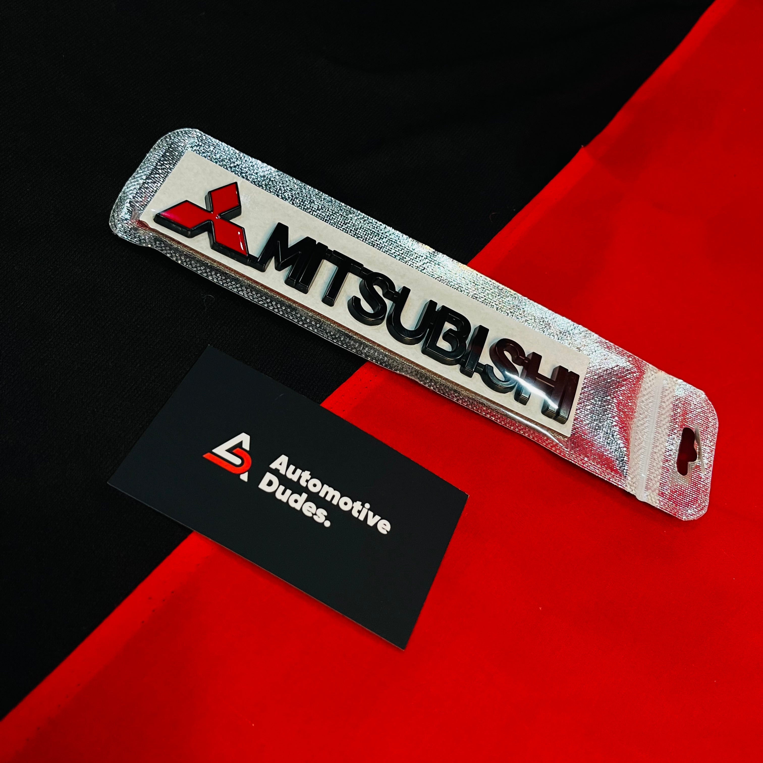Mitsubishi  Metal Emblem Badge | Universal Aftermarket Monogram Sticker