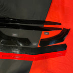 Universal 6 PC Rocket Splitter (Black with Red Lip | ABS)