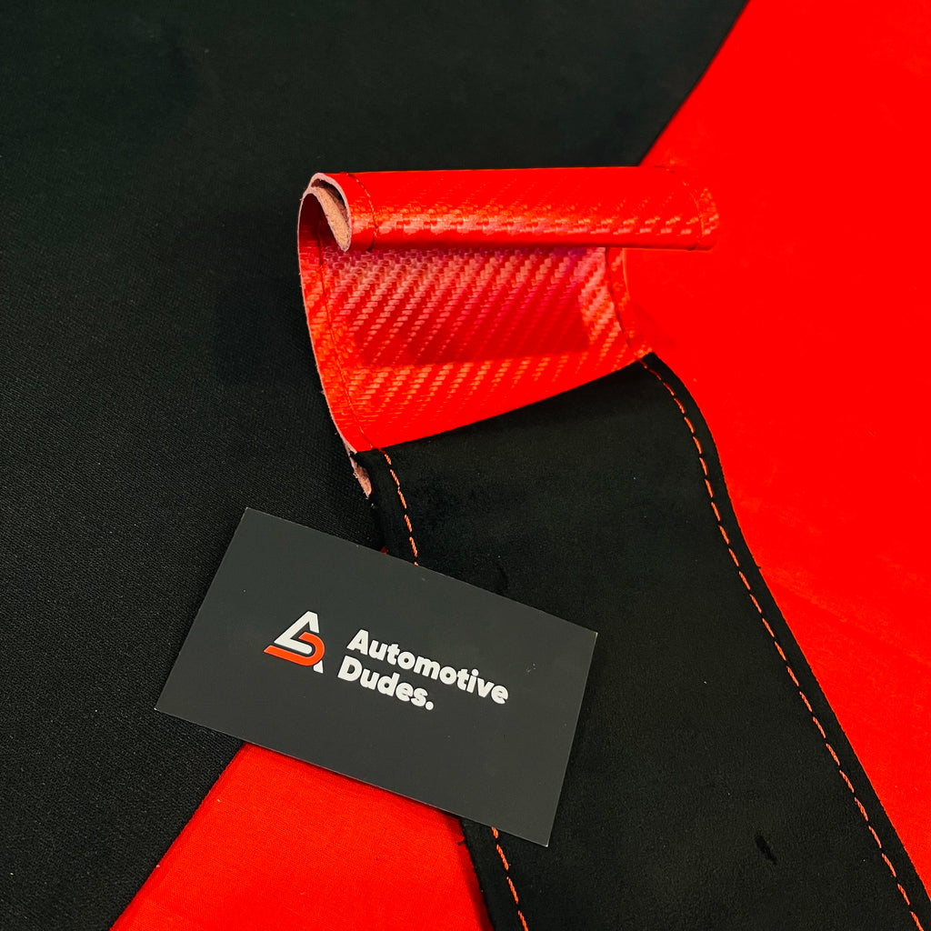 Universal Carbon + Alcantara Steering Cover