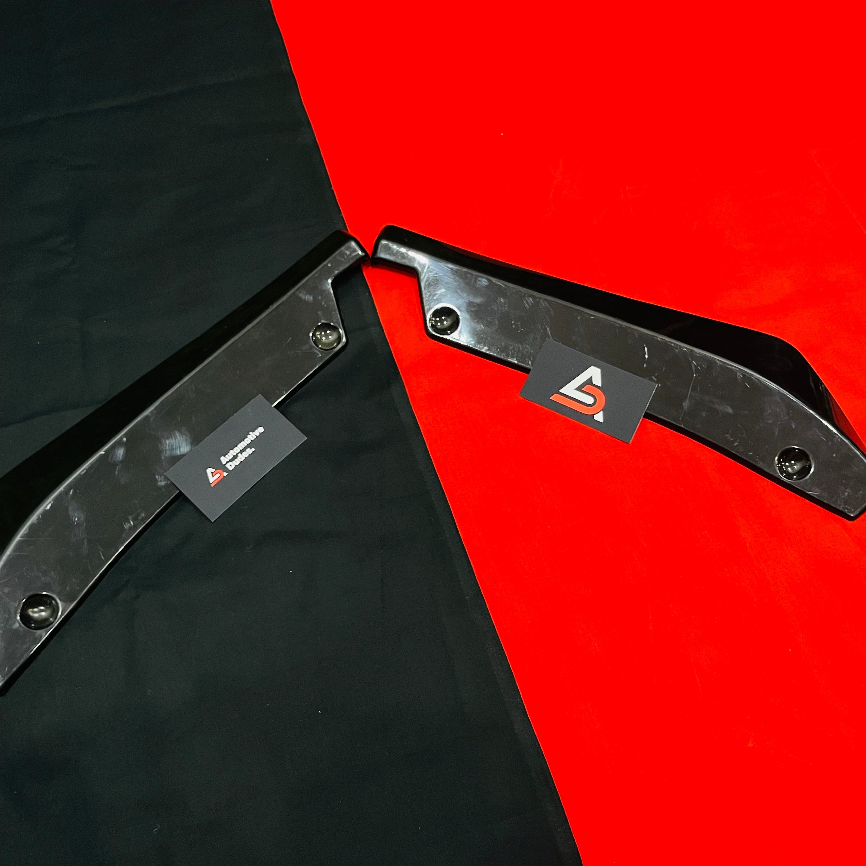 Car Rear Splitters (2Pc Set) | Gloss Black | ABS for Car Bumper Protection