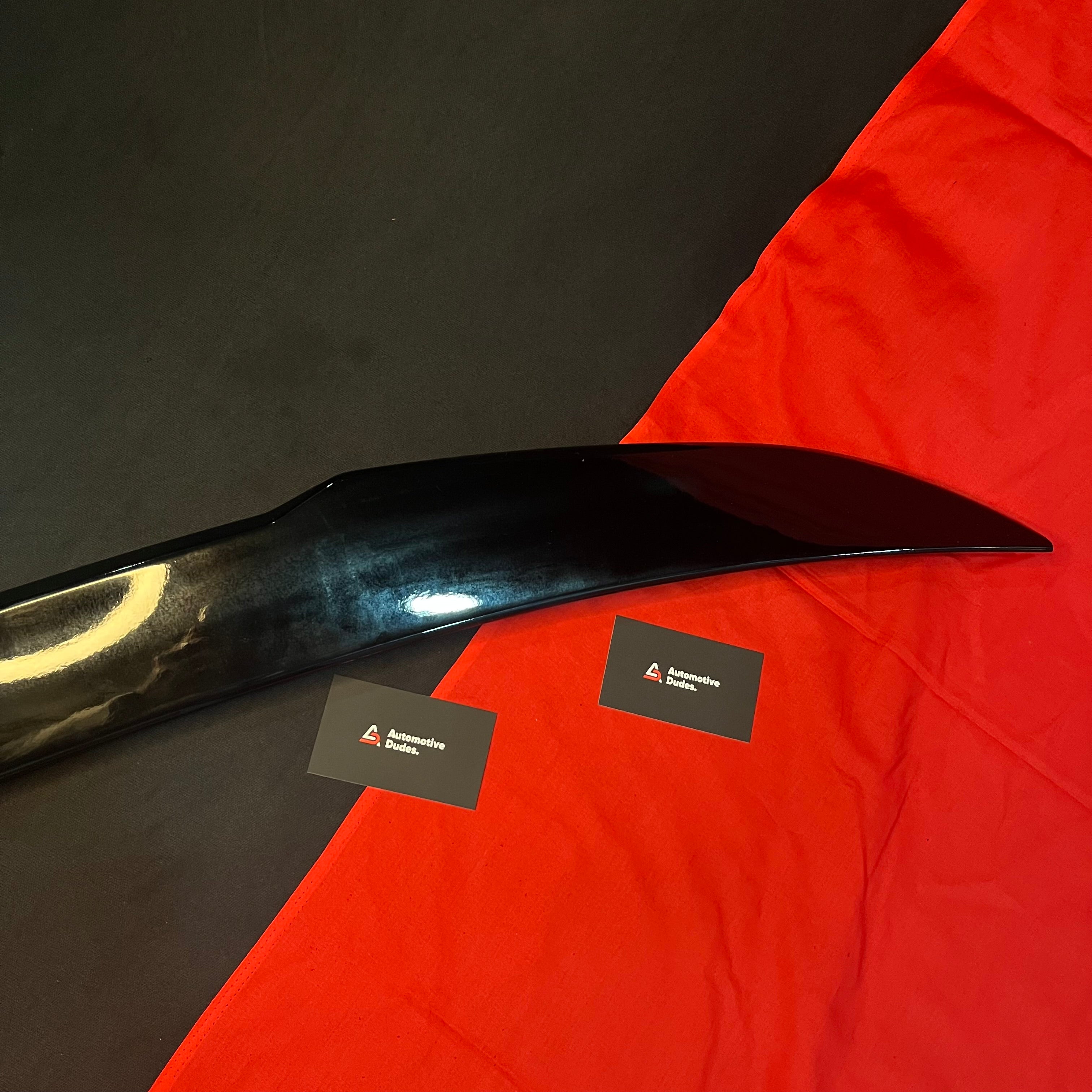 Rear Trunk Lip Spoiler for Volkswagen Virtus & Skoda Slavia | Gloss Black ABS