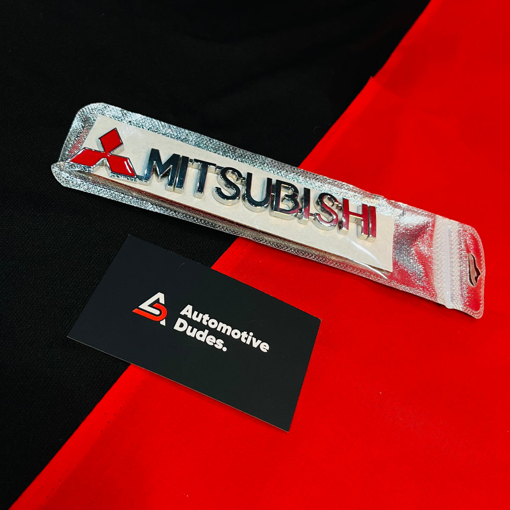 Mitsubishi  Metal Emblem Badge | Universal Aftermarket Monogram Sticker