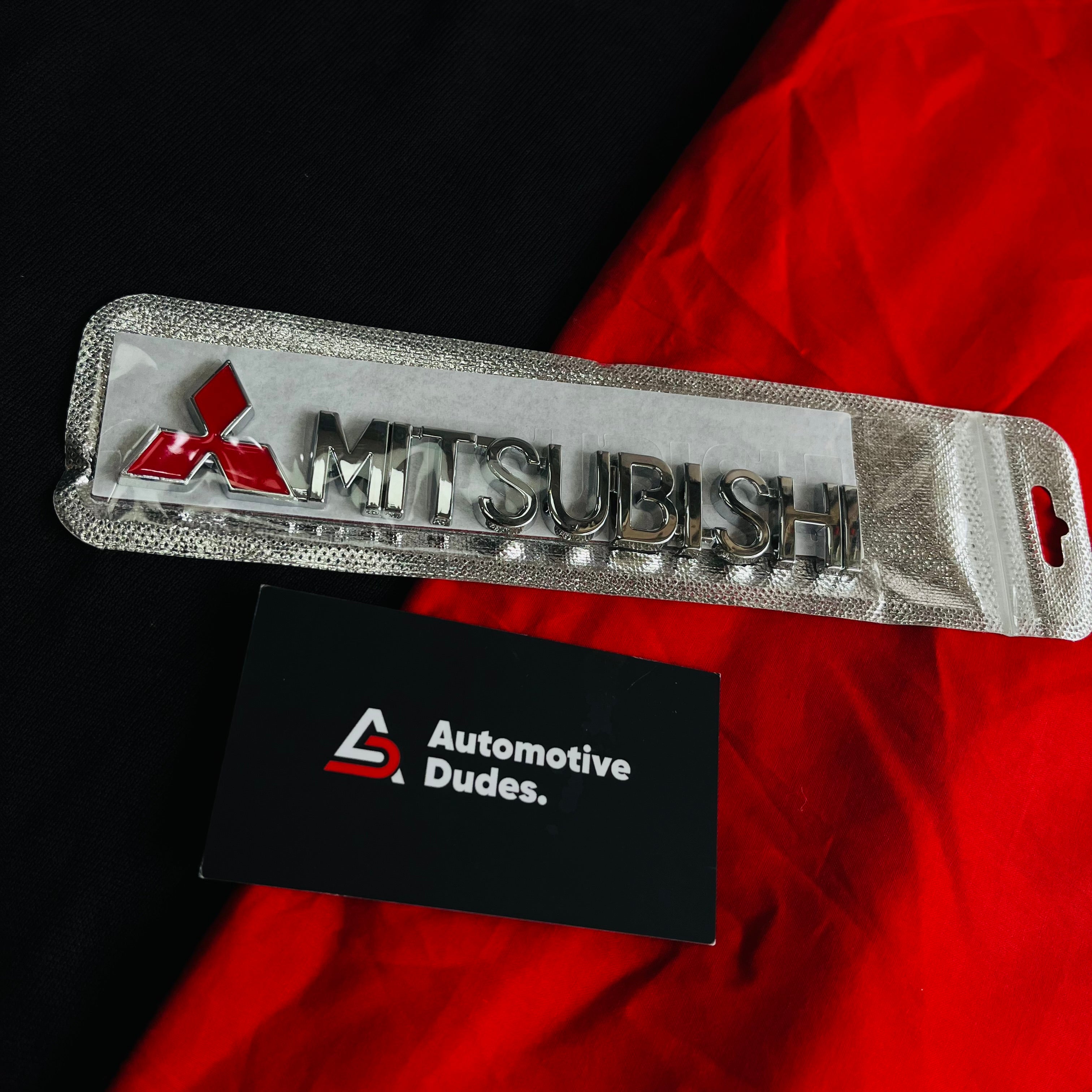 Mitsubishi  Metal Emblem Badge | Universal Aftermarket Monogram Sticker