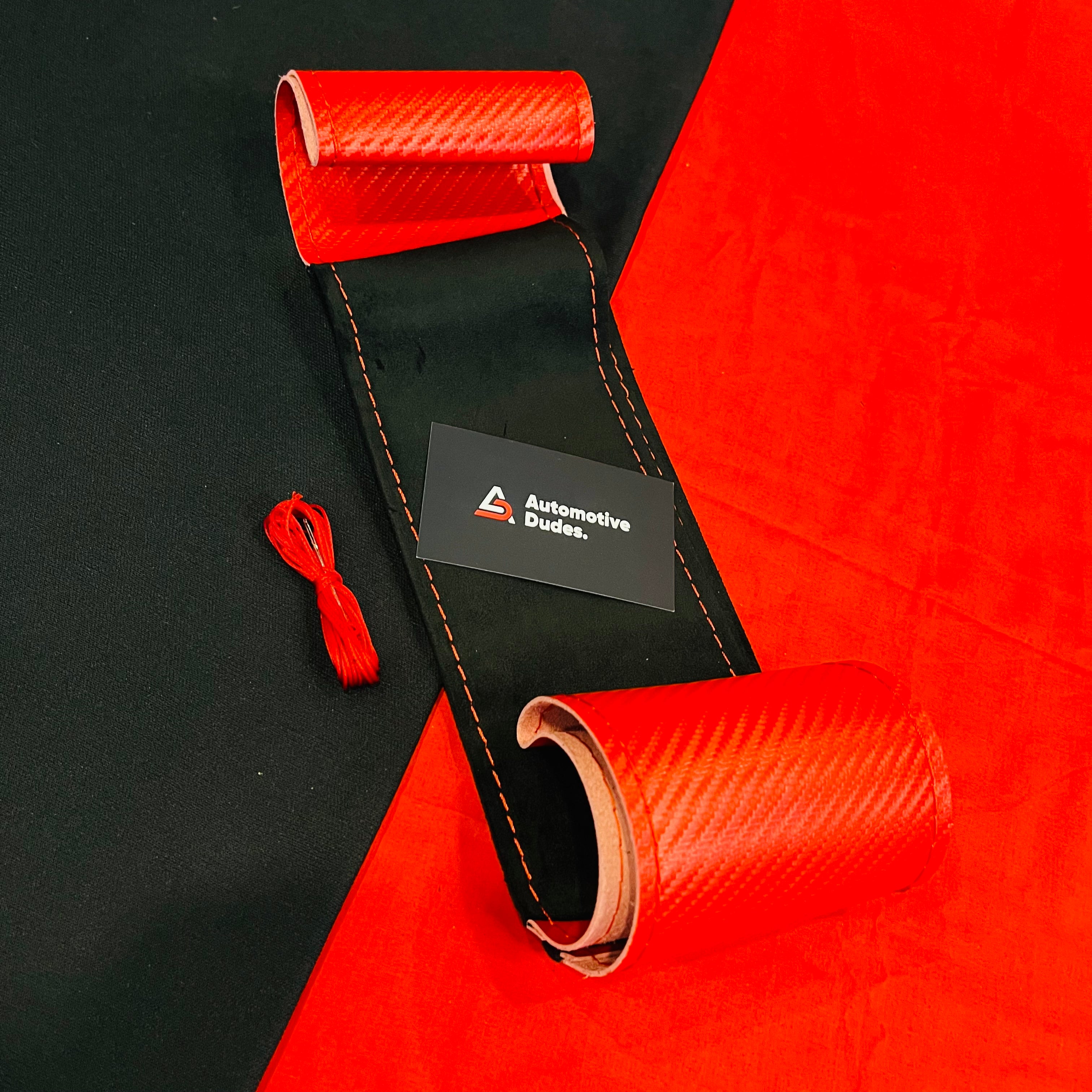 Universal Carbon + Alcantara Steering Cover