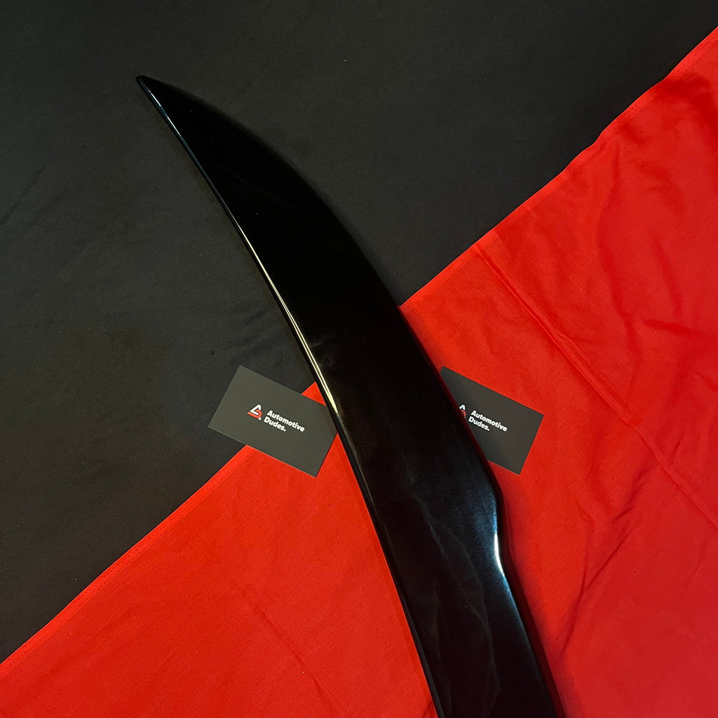 Rear Trunk Lip Spoiler for Volkswagen Virtus & Skoda Slavia | Gloss Black ABS India