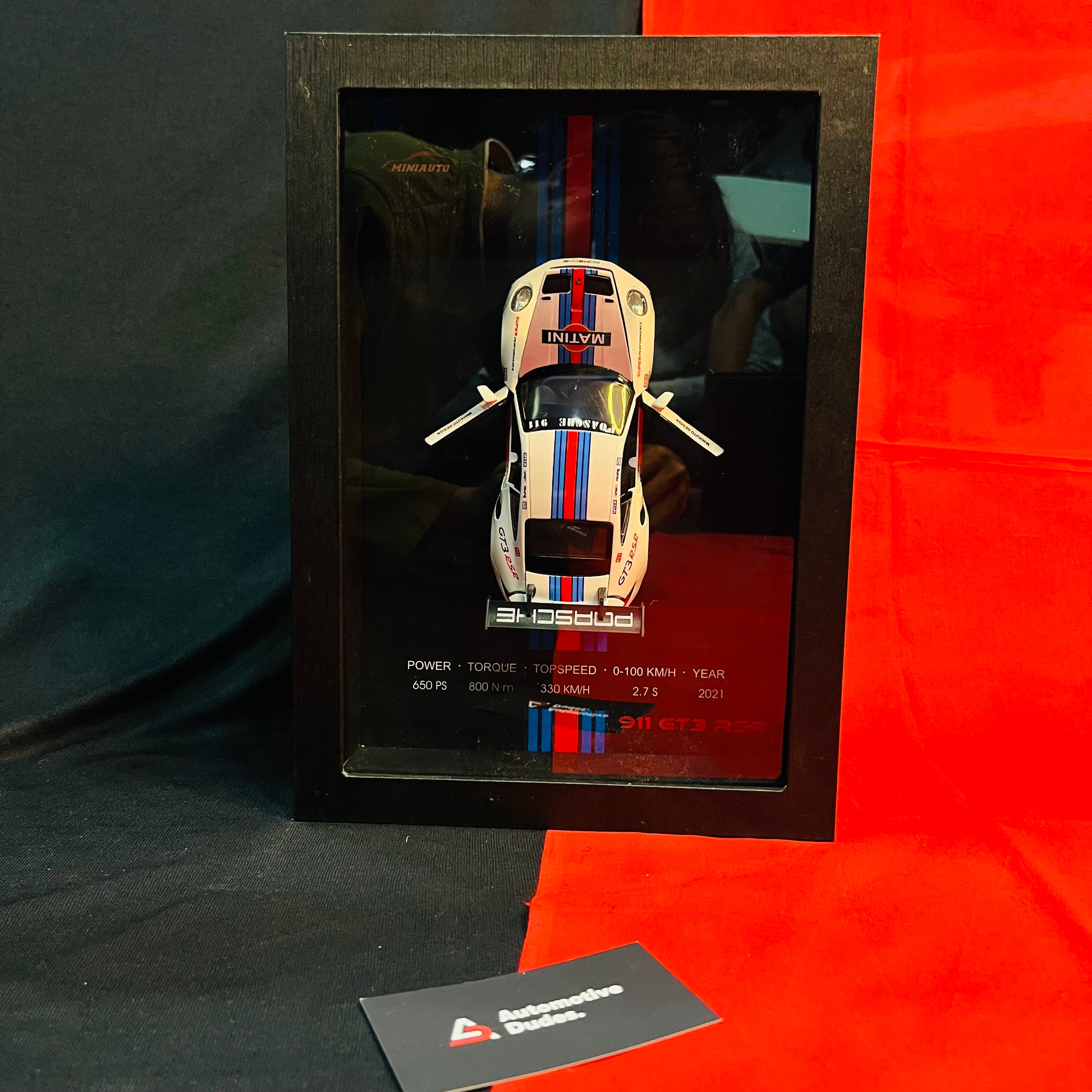 3D Car Frame Wall Art | Wooden Frame with Removable Die-Cast Cars