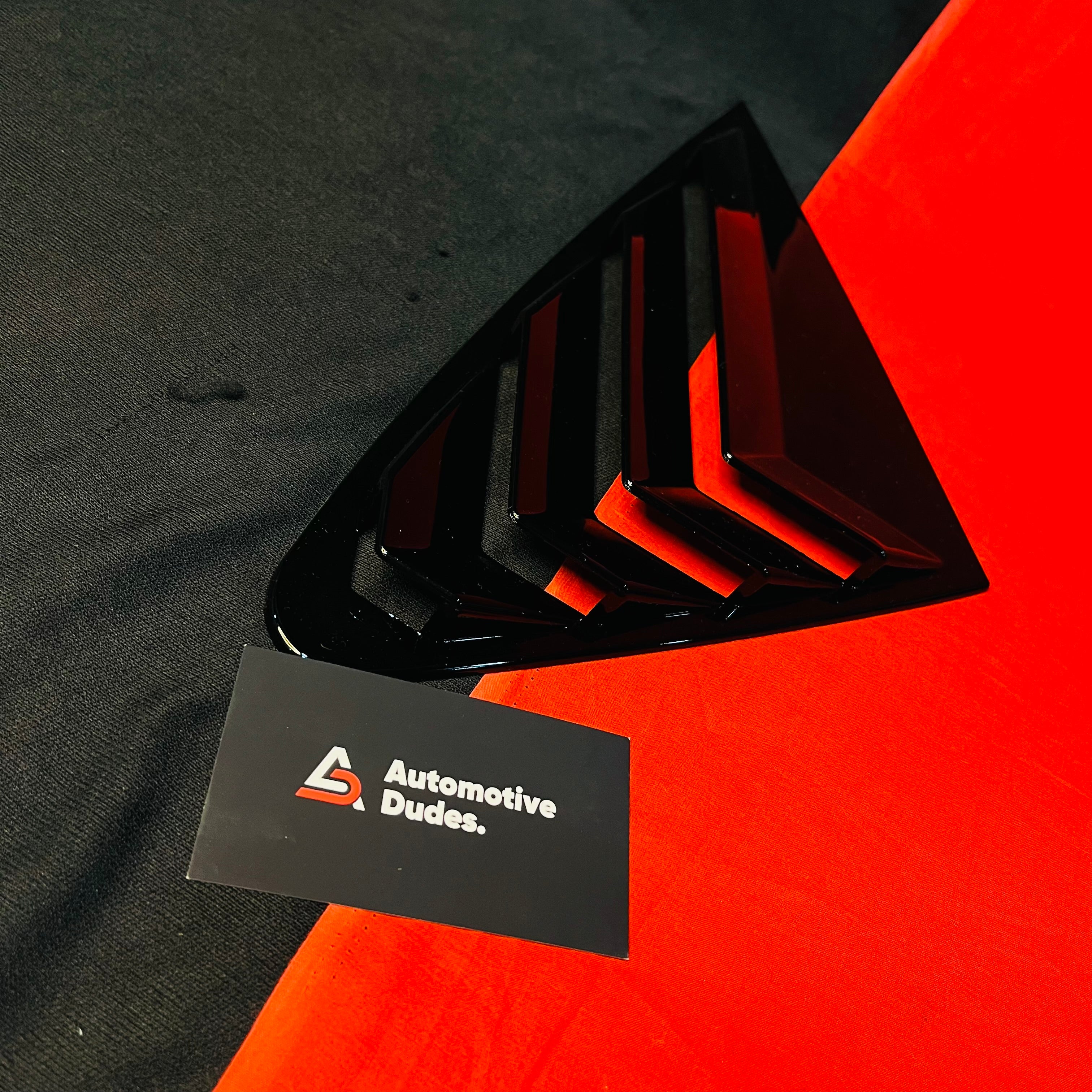  Window Louvers Gloss Black