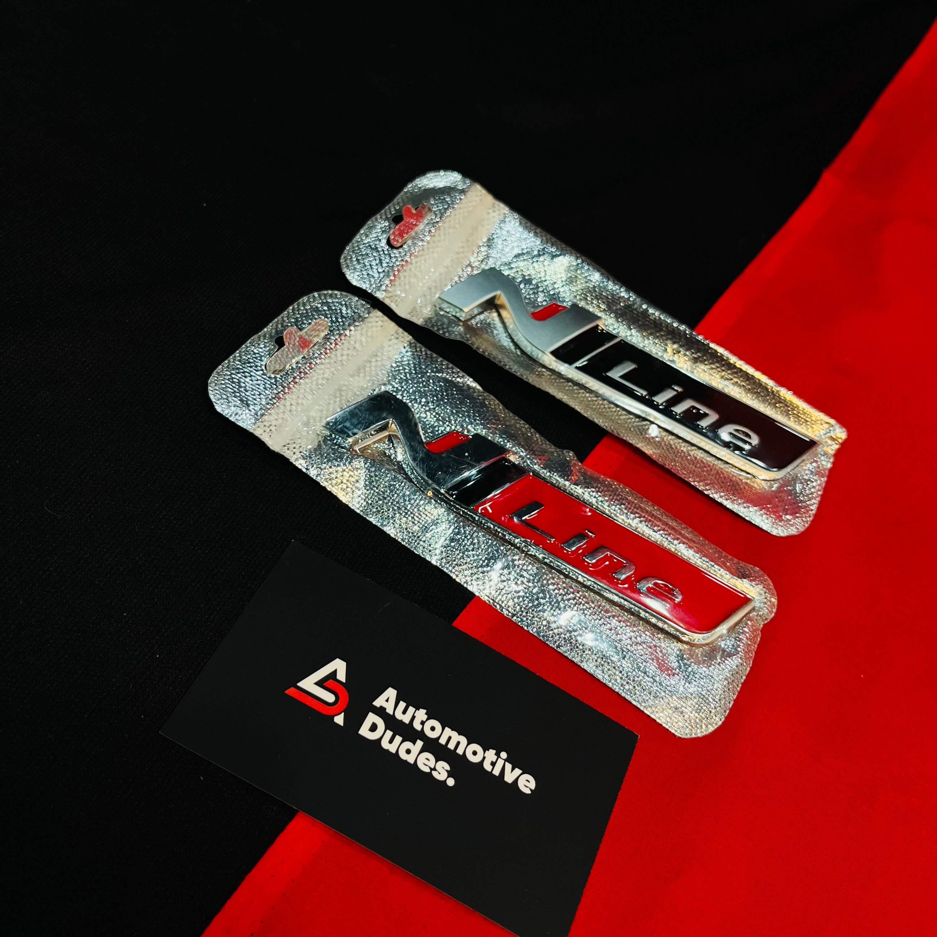 N Line Metal Emblem Badge | Universal Aftermarket Monogram Sticker