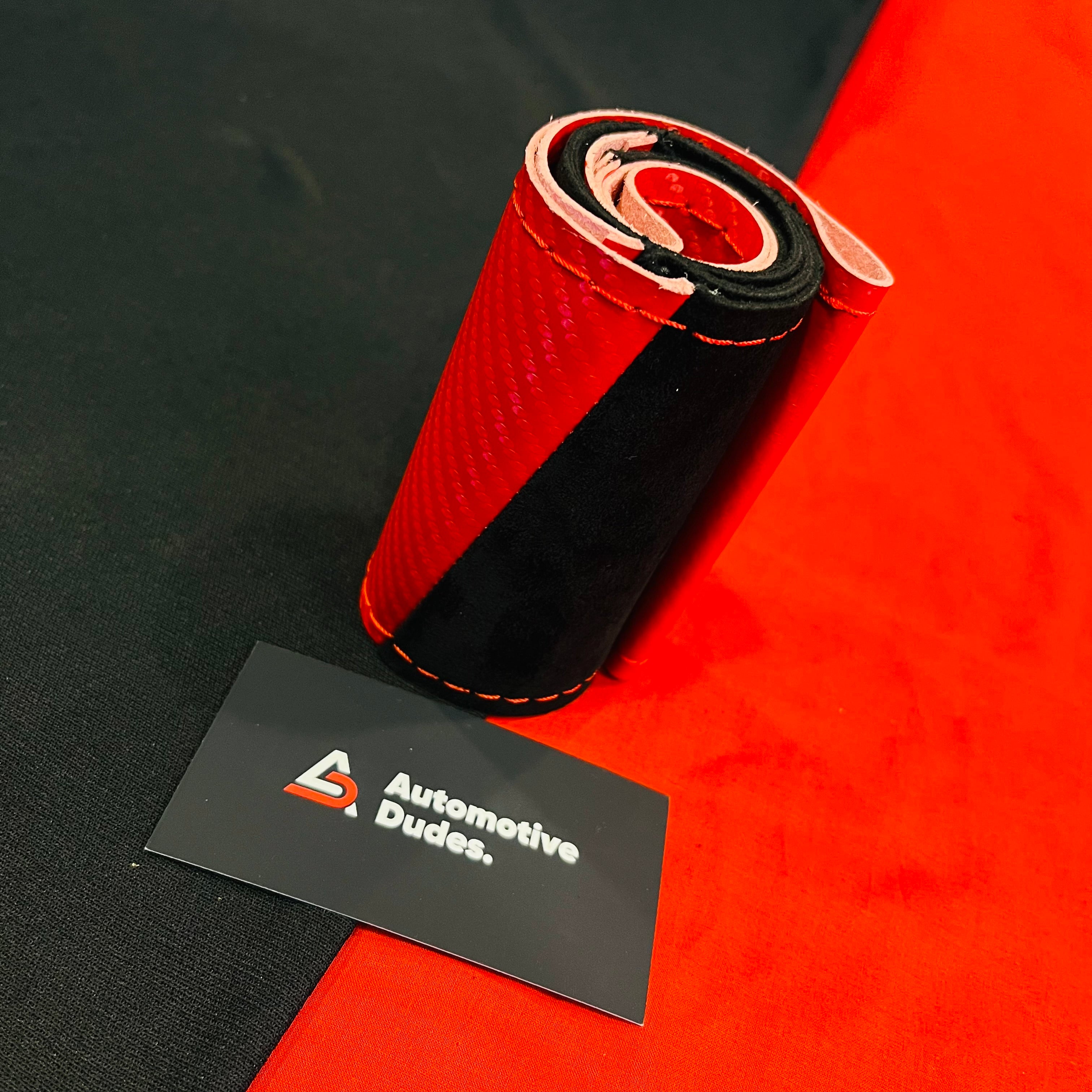 Universal Carbon + Alcantara Steering Cover
