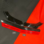 Universal 4 PC Rocket Splitter (Black with Red Lip | ABS)