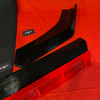 Universal 4 PC Rocket Splitter (Black with Red Lip | ABS)