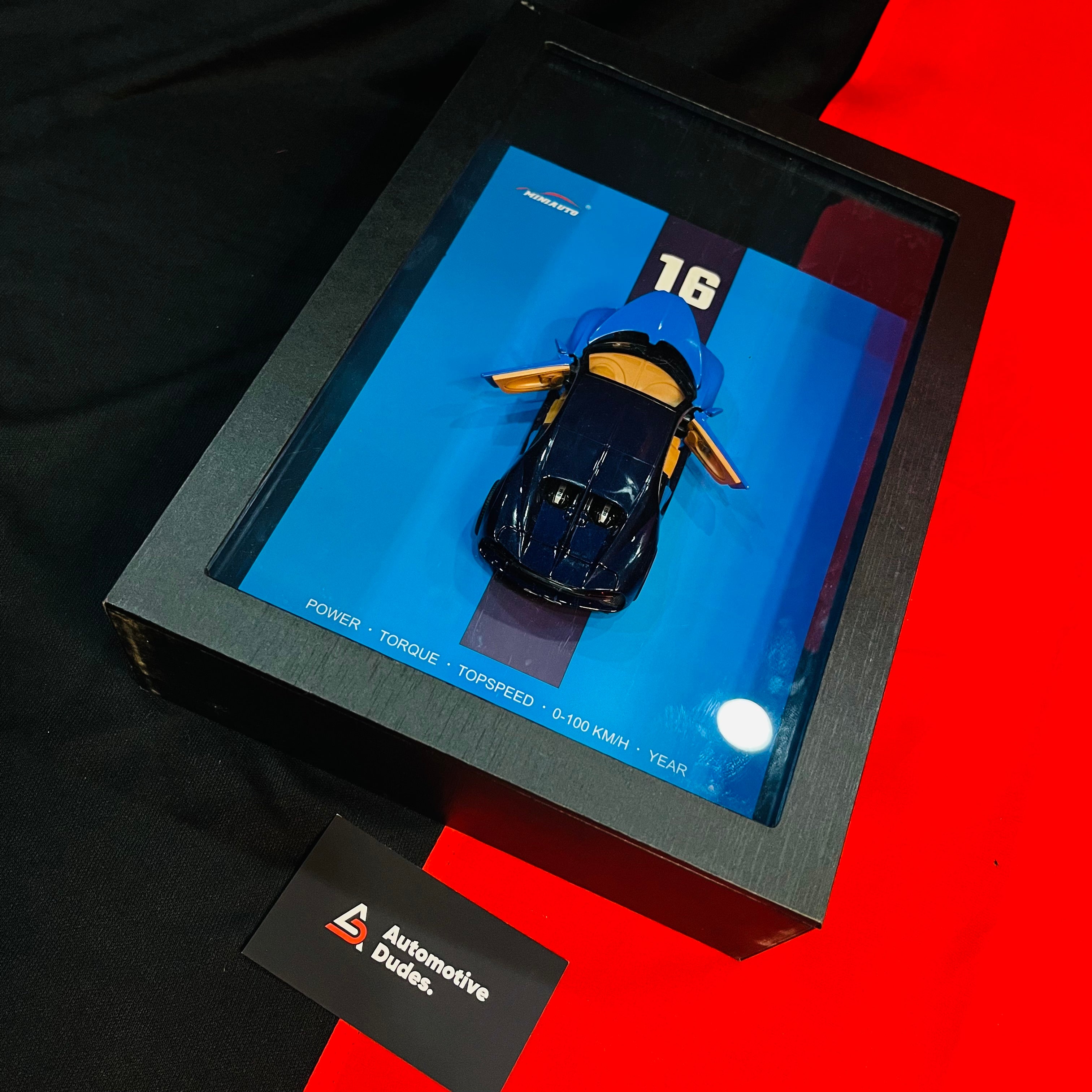 3D Car Frame Wall Art | Wooden Frame with Removable Die-Cast Cars