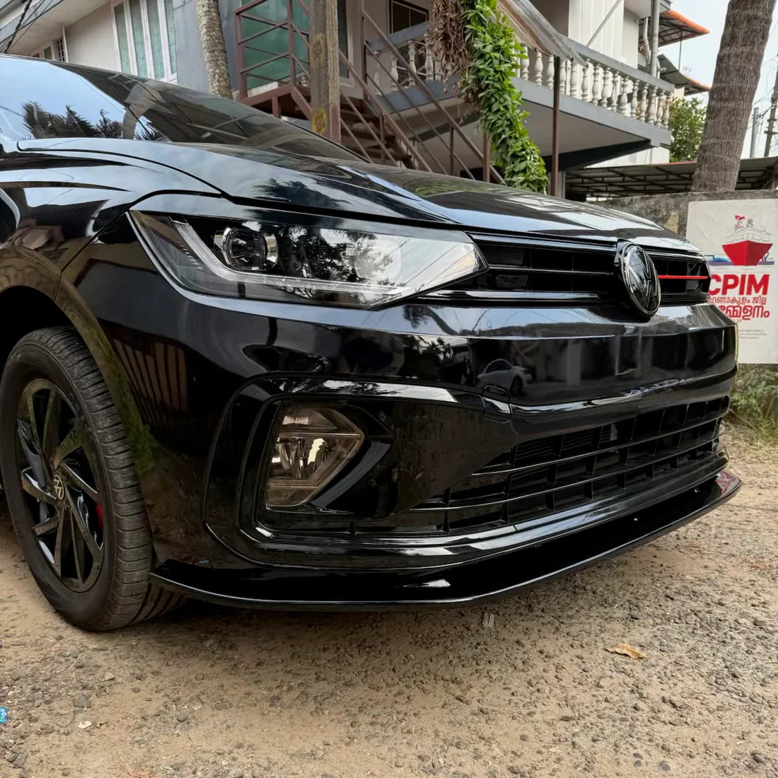 Virtus / Slavia Front Single Piece Splitter | Volkswagen & Skoda Front Bumper Lip