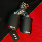 Akrapovic Dual Tip | Akra matt Dual Exhaust Tip