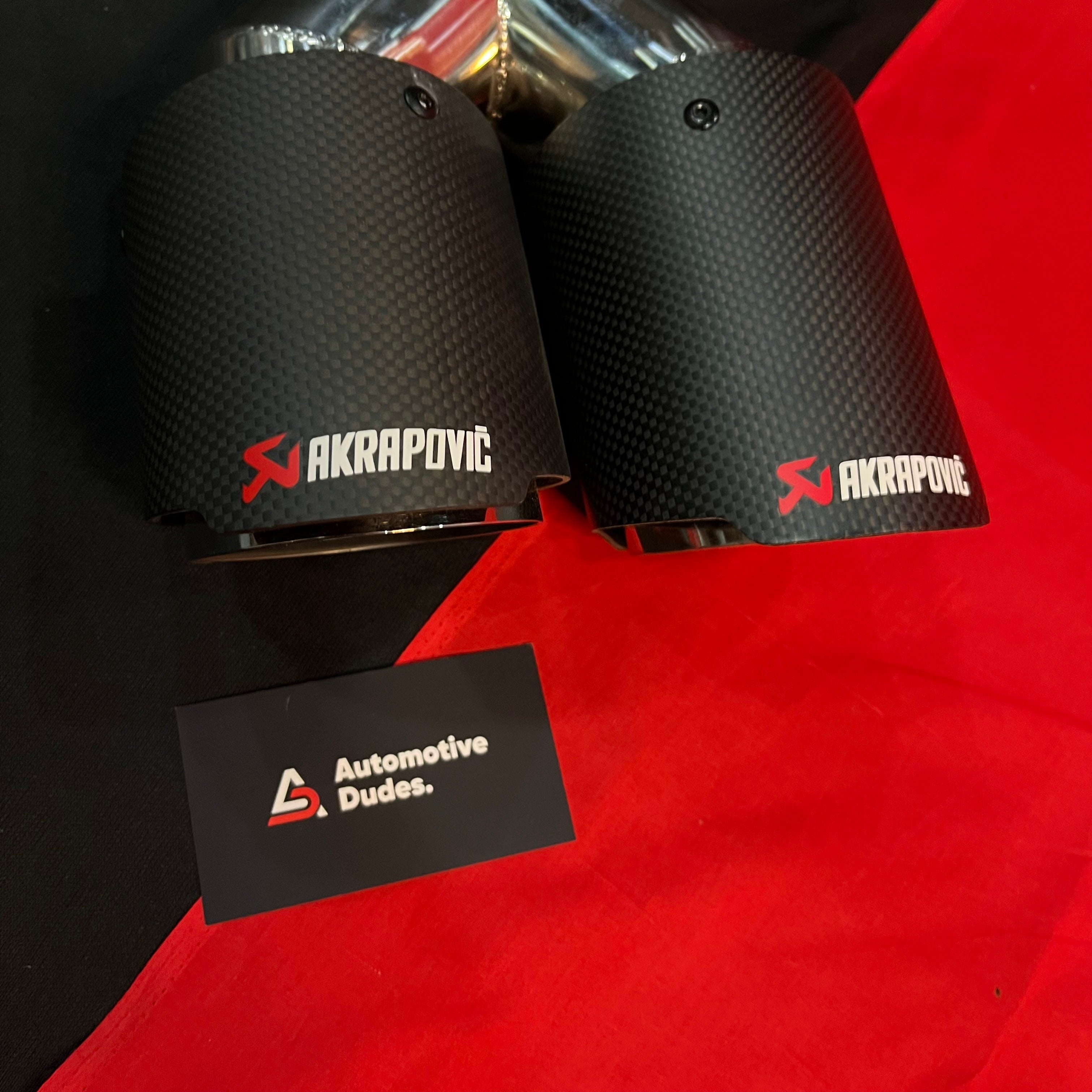 Akrapovic Dual Tip | Akra matt Dual Exhaust Tip