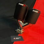 Akrapovic Dual Tip | Akra matt Dual Exhaust Tip