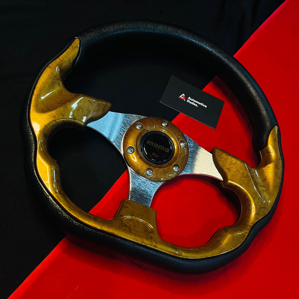 MOMO 12 Inch D-Shaped Universal Steering Wheel