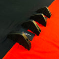 Rear Diffuser (4Pc Set) |  Gloss Black PVC | Shark Fin Design Universal Fit