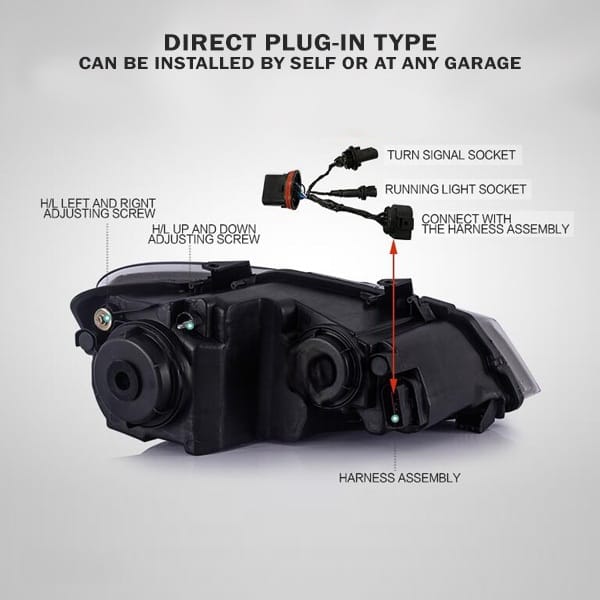 Volkswagen Polo Audi-Style Projector Headlights