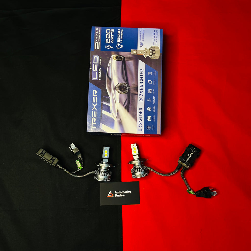 Car Trexer 220 Watts Headlight LED Bulbs For 
