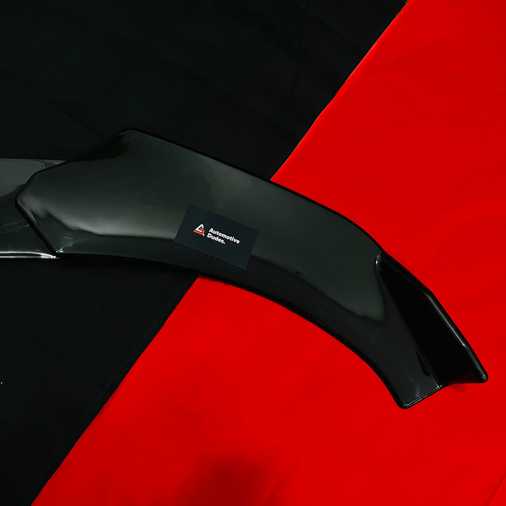 Gloss Black 3PC Front Bumper Splitter for Cars