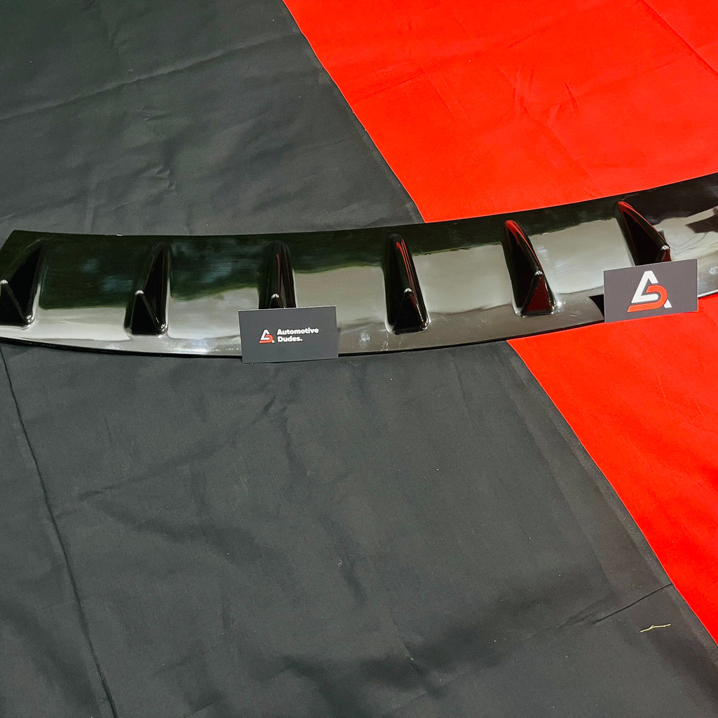 Universal Gloss Black 7 Fin Shark Rear Diffuser for Cars – ABS Body Kit