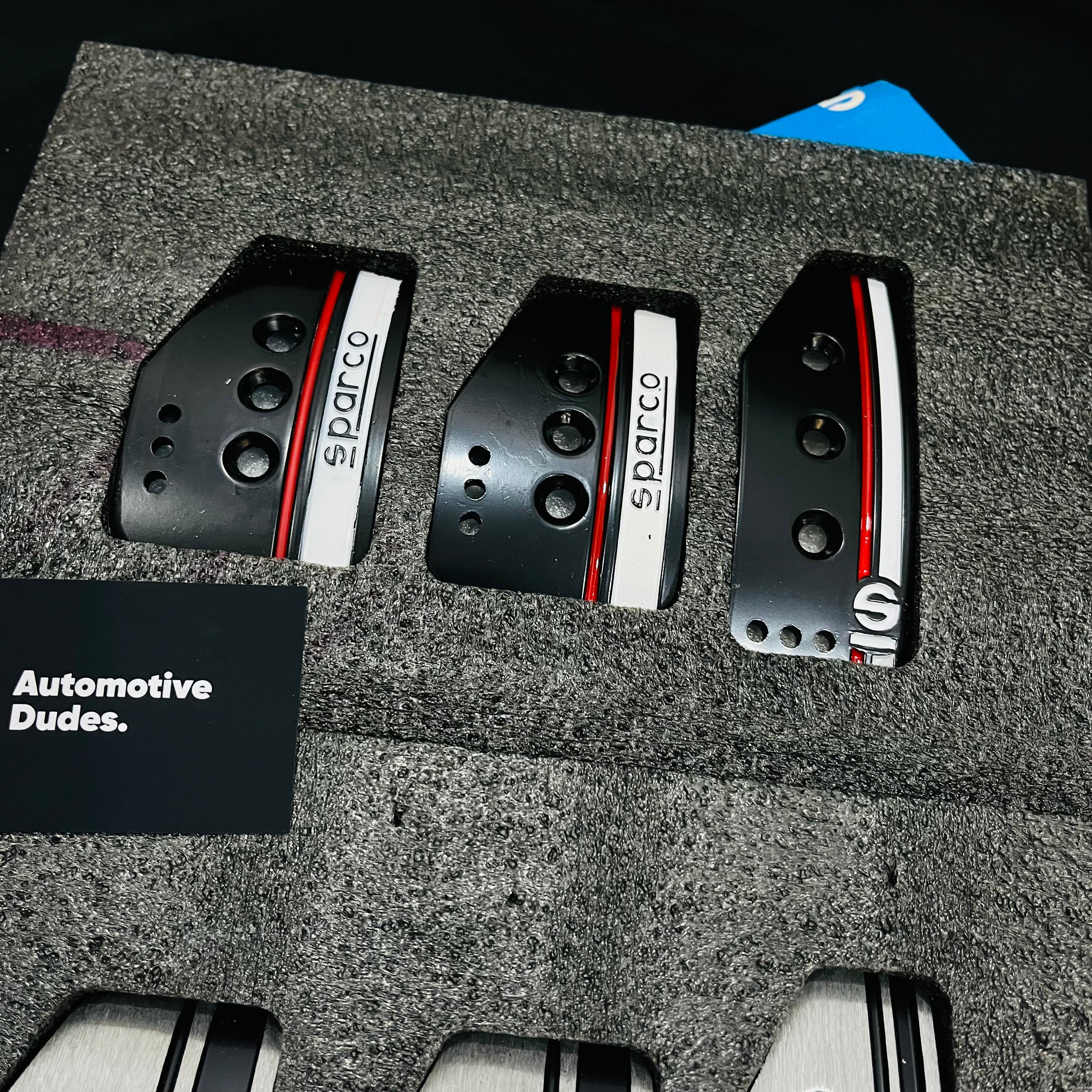 sparco pedals Sparco Universal Pedal Kit for Manual Cars – Automotive Dudes