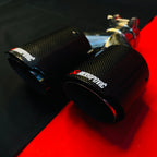 Akrapovic Dual Carbon Exhaust Tip | Sporty Carbon Finish