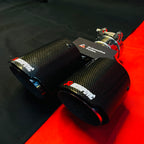 Akrapovic Dual Carbon Exhaust Tip | Sporty Carbon Finish