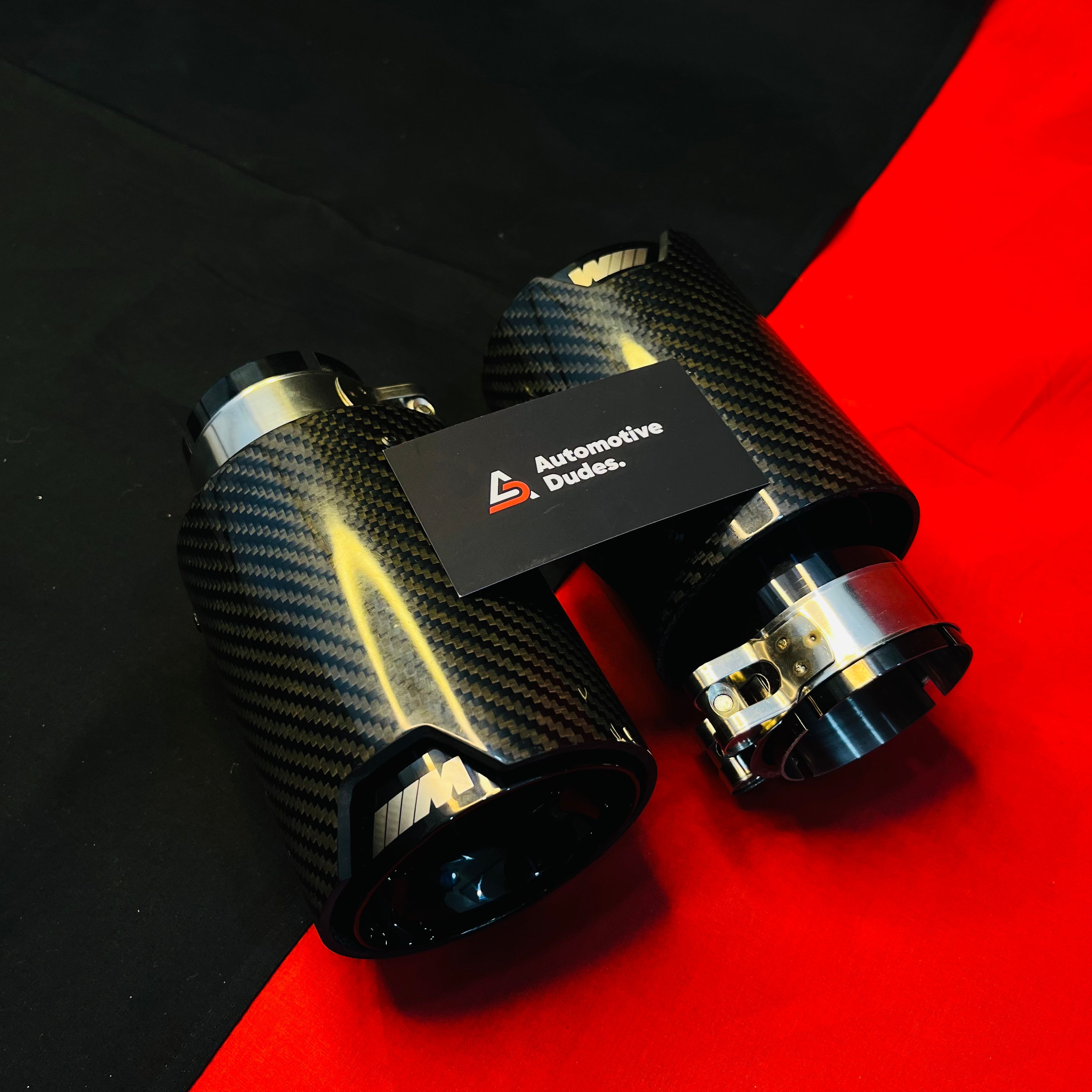M Performance Single Exhaust Show Tip | Carbon Fiber M Style Muffler Tip