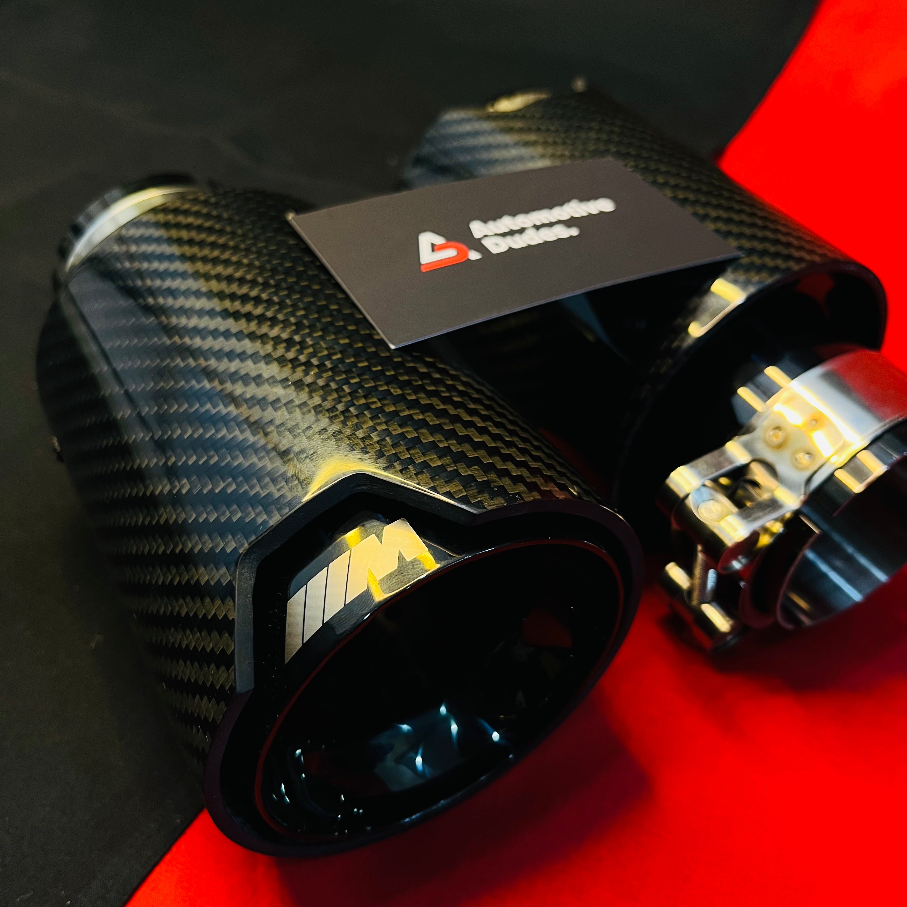 M Performance Single Exhaust Show Tip | Carbon Fiber M Style Muffler Tip