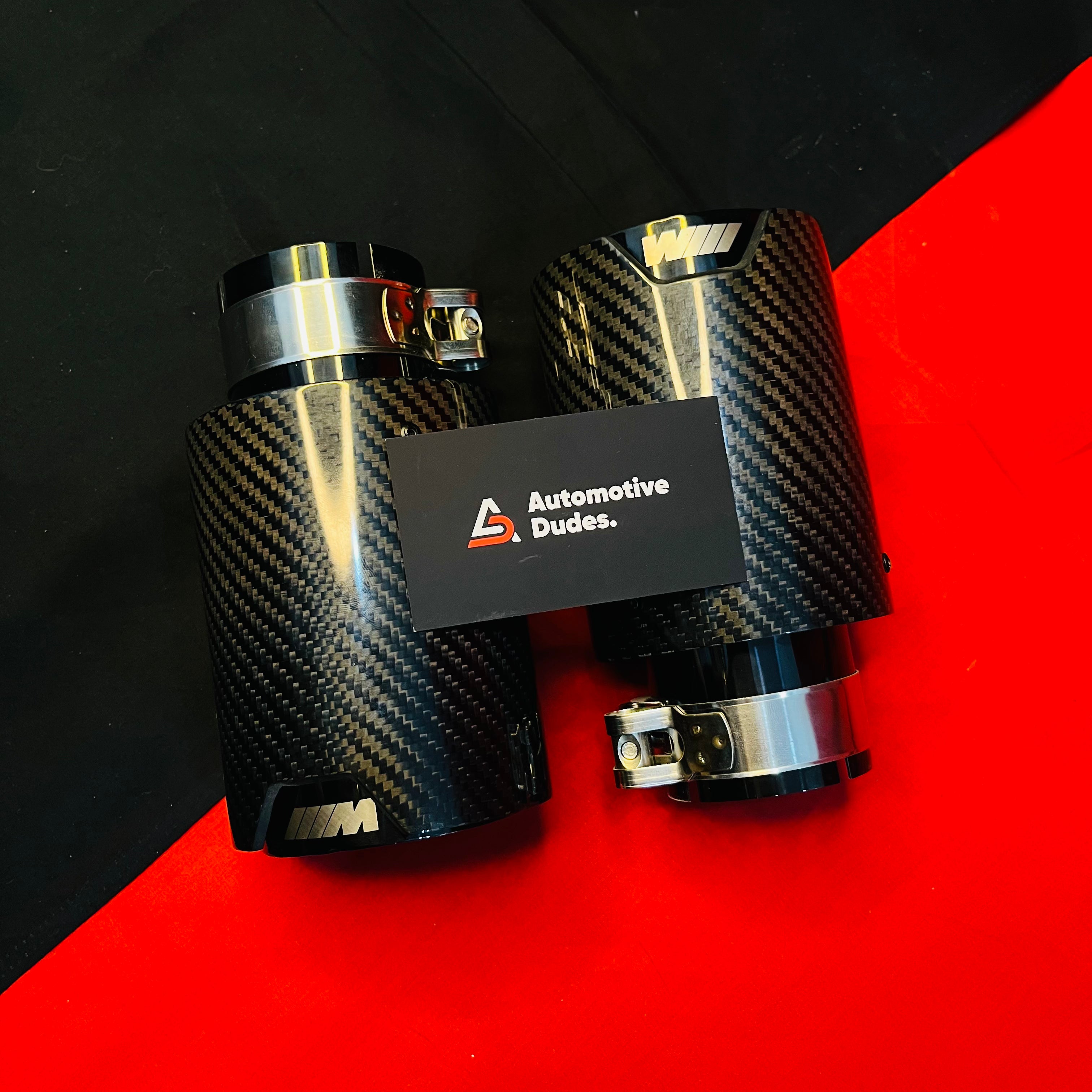 M Performance Single Exhaust Show Tip | Carbon Fiber M Style Muffler Tip