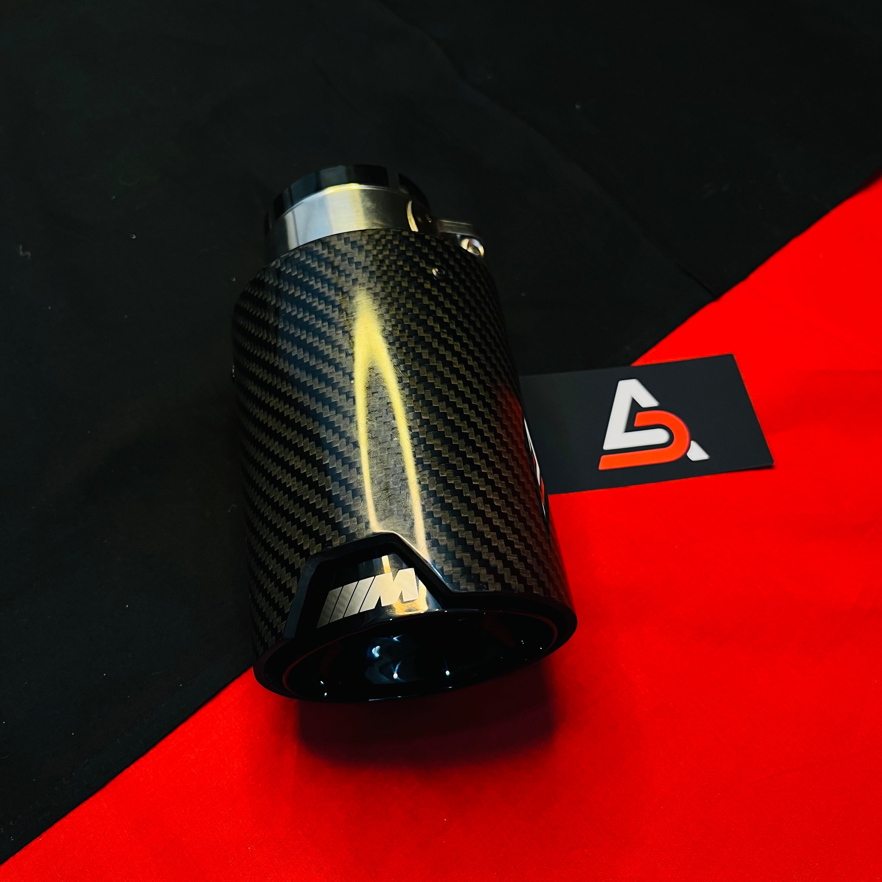 M Performance Single Exhaust Show Tip | Carbon Fiber M Style Muffler Tip