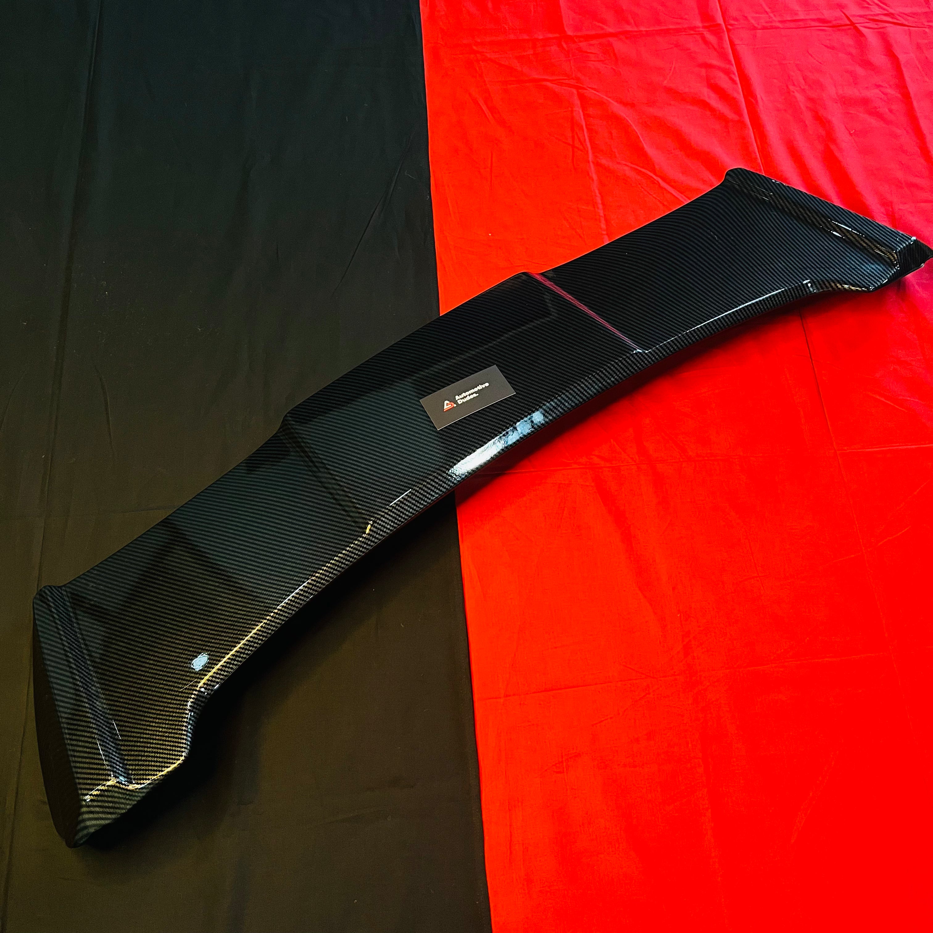 VW Polo Batman Spoiler Gloss Black and Carbon Fiber