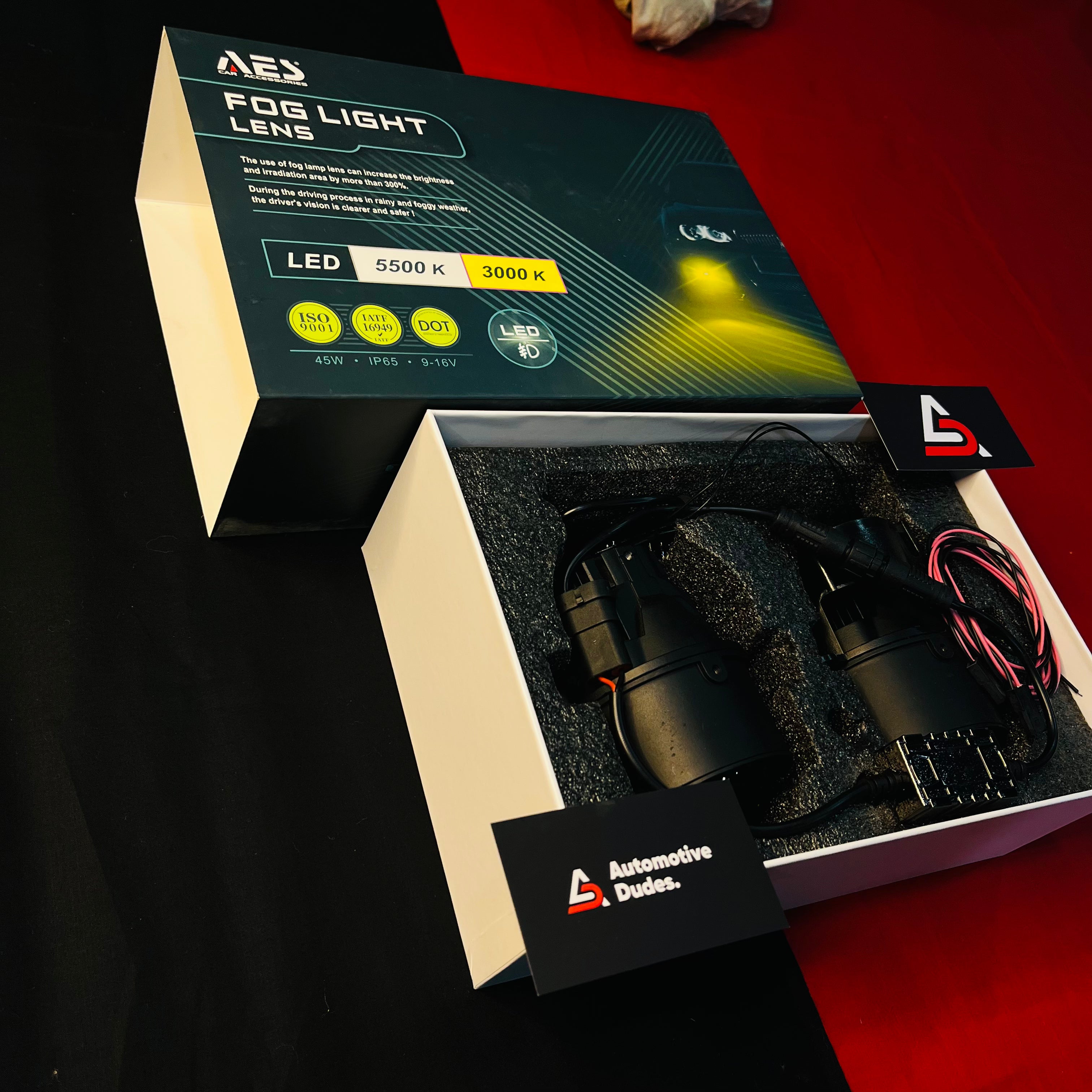 AES 3 Inch Fog Lamps (Blue Lens) Car